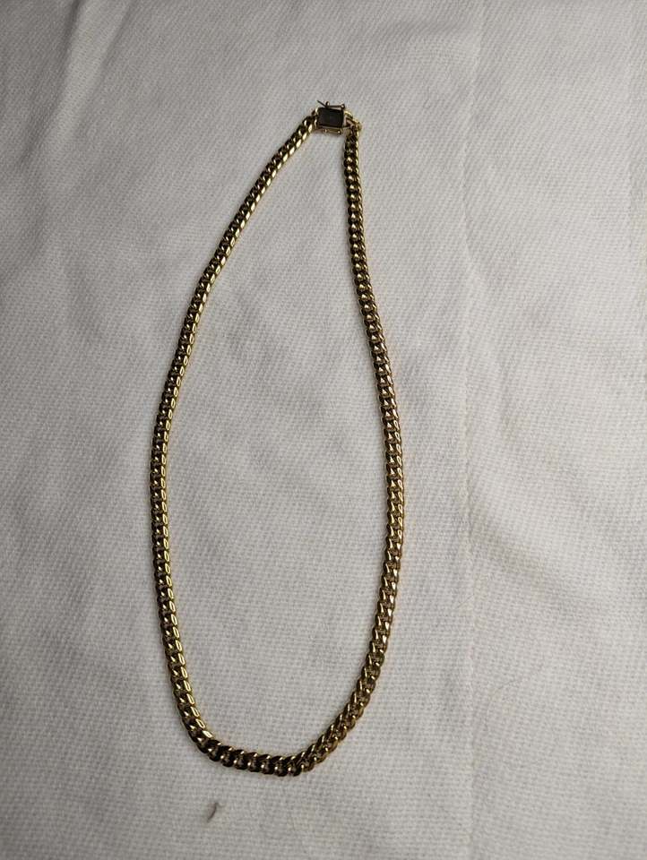 Yellow Gold Plated over Copper Miami Cuban Link Chain 26 Inches 80 Grams 3mm - Image 2 of 4