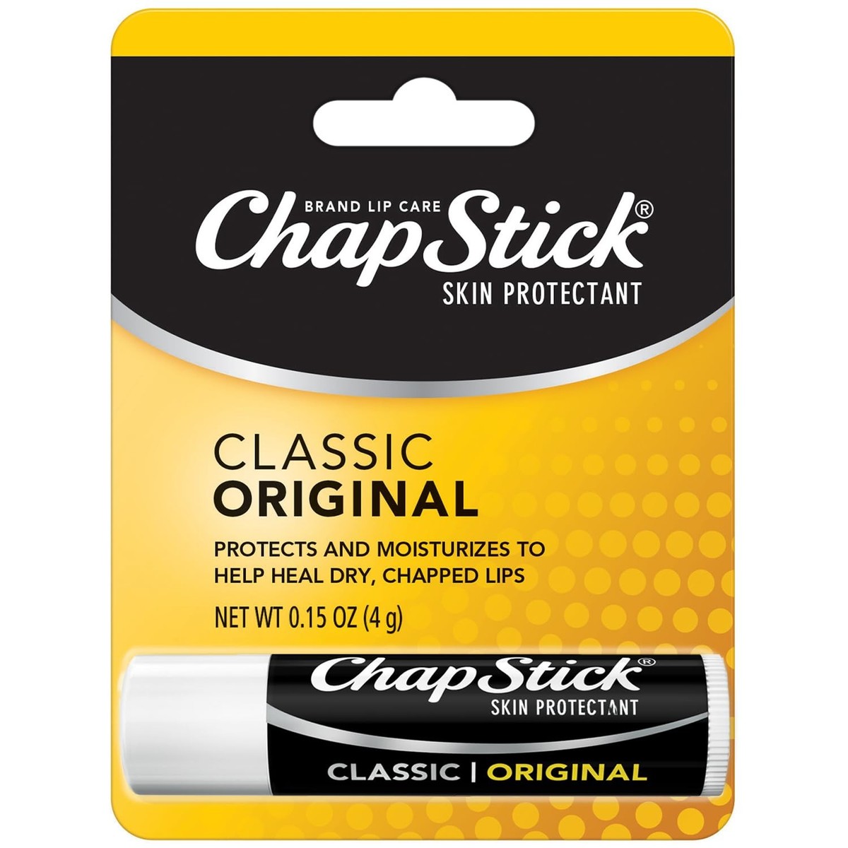 ChapStick Classic Original Skin Protectant Lip Balm, 0.15 oz