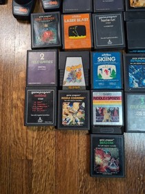 Atari 2600 Sears Tele Games 6 Switch Console Joystick 27 Games Tested Bundle Lot