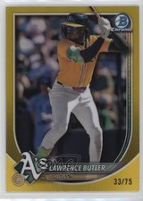 2025 Bowman Chrome Yellow Refractor 33/75 Lawrence Butler #65