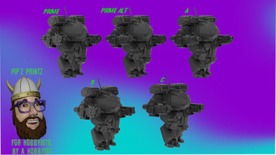 Alpha Wolf Alternate Mech Model For Battletech 6mm-10mm-15mm