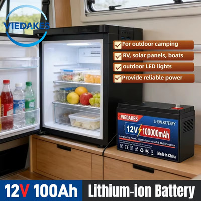 Heavy-Duty 12v lifepo4 battery 100Ah Rechargeable Battery with BMS for RV Solar 