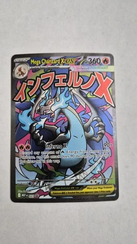 Mega Charizard x Ex 23 Promo Pokemon Card Near Mint Condition