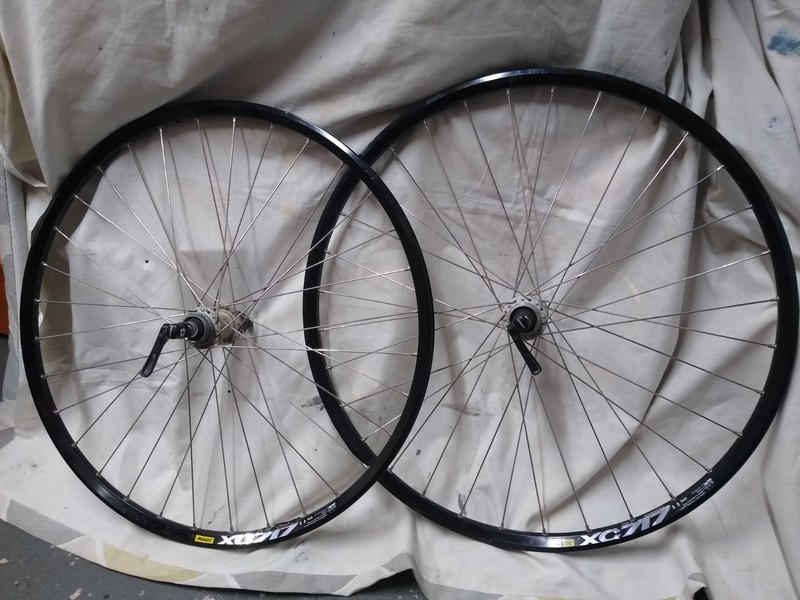 Mavic XC717 26" Rims On XT QR Hubs