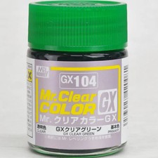 Mr. Hobby Mr. Clear Color Lacquer GX104 GX Clear Green 18ml