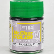 Mr. Hobby Mr. Clear Color Lacquer GX104 GX Clear Green 18ml