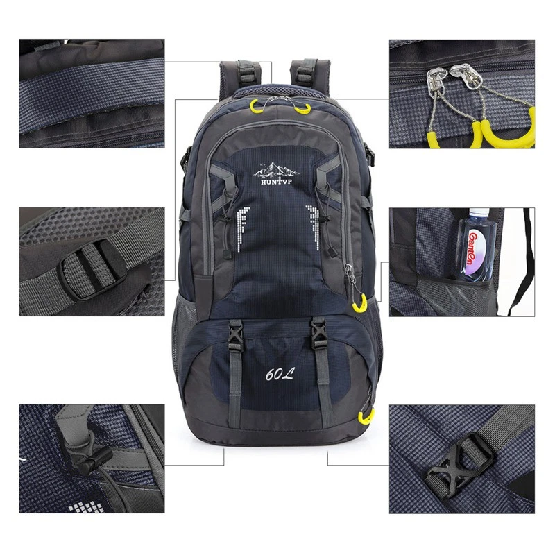 60L Rucksack Wasserdicht Wanderrucksack Sport Outdoor Reise Trekkingrucksack DHL - Bild 4 von 4