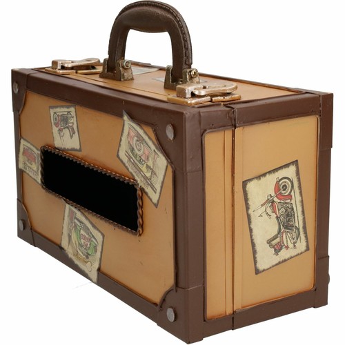 Maleta equipaje caja de pañuelos dispensador de la Cubierta Bolsa De Viaje  Adorno Decoración | eBay