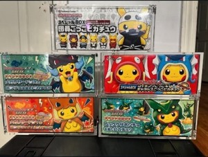 poncho pikachu booster box Pokemon Promo/Kanazawa Premium Acrylic Display Protector Case The Poncho Pikachu: Pokmon Center