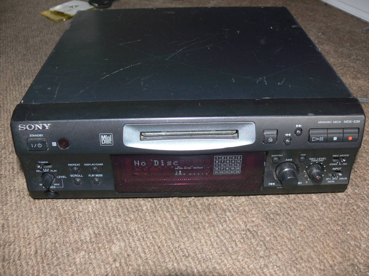 Sony Mds S39 Minidisc Deck Collectible Vintage For Restoration eBay