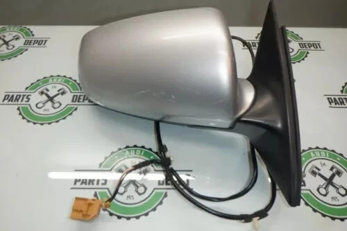 02-08 AUDI A4 S4 B7 RIGHT PASSENGER SIDE EXTERIOR REAR VIEW MIRROR SILVER OEM