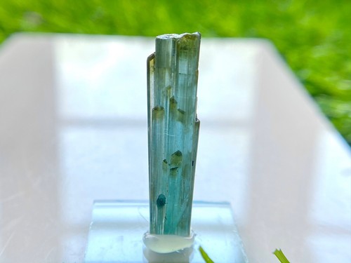 Premium Natural Indicolite Tourmaline Crystal 3.25 Grams 33x8 - Picture 3 of 5