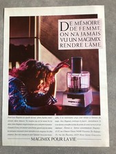Publicité de presse 1986 Robot de cuisine MAGIMIX