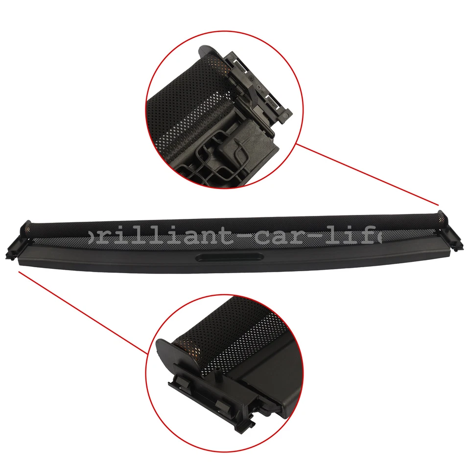 Noir Arrière Store de toit ouvrant 54102755849 pour Mini R55 R56 R60 2007-2016 - Photo 2/4