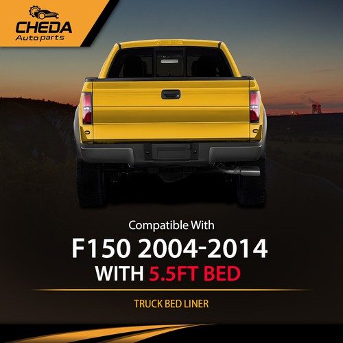 All Weather TPE Truck Bed Floor Mat Liner New Fit For 2004-2014 Ford F-150 5.5FT - Picture 12 of 13
