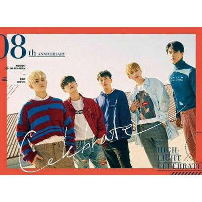 HIGHLIGHT [CELEBRATE] 2nd Mini Album B VER CD+Foto Buch+Karte+Message SEALED
