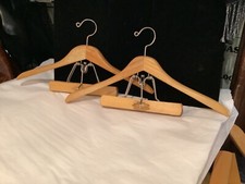PAIR VINTAGE AUTHENTIC SIGNED SETWELL WOOD JACKET  PANTS HEAVY DUTY HANGER NR