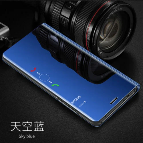 Clear View Mirror Cover Flip Case for Galaxy S21 S22 S23 S24 FE S25 Ultra/iPhone - Image 4 of 4