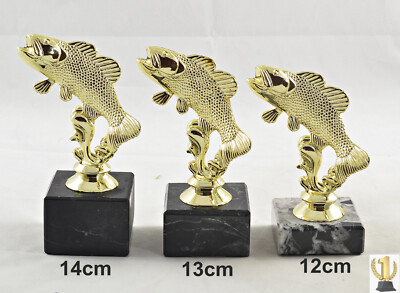 Angel-Fischer-Fisch Trophäe /Pokal 3er set oder einzeln incl. Beschriftung