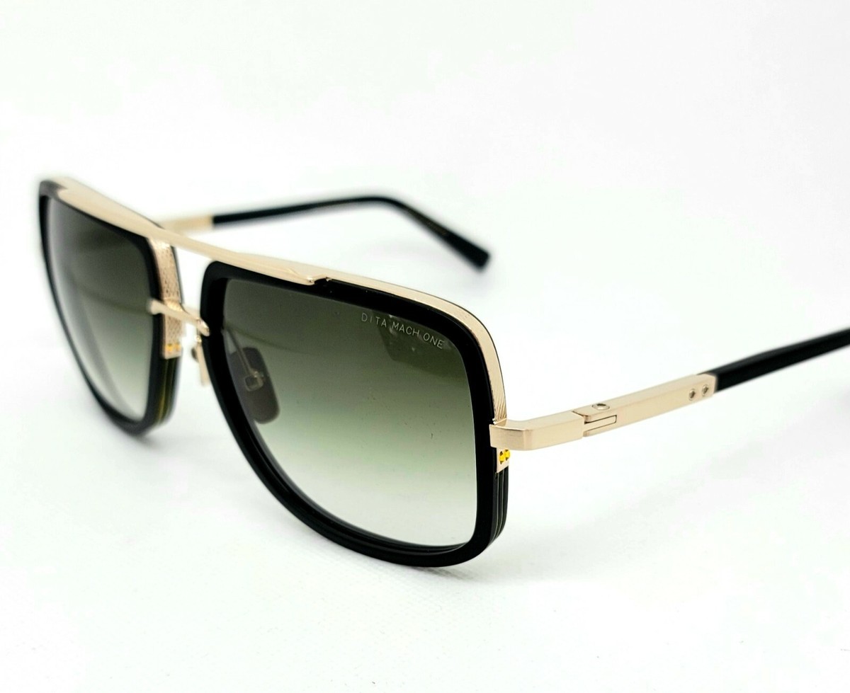 New Dita Mach One F Matte BLK12K Antique Gold G15 Gradient Green NS