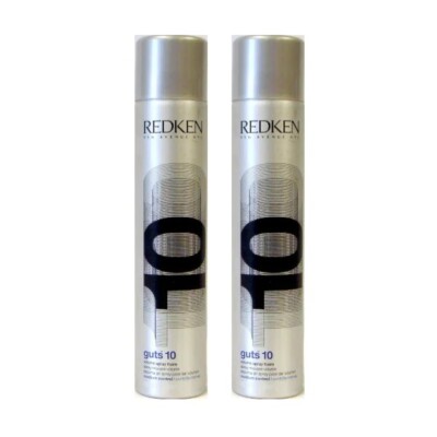 Redken Volume 10 Guts 10 Spray Foam Mousse 10.58 Fl Oz  (2 Cans)