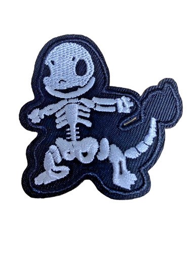 Pokemon Charmander Skeleton Iron/Sew ON Patch Cloth Patch Sew 2.25” x2.5”