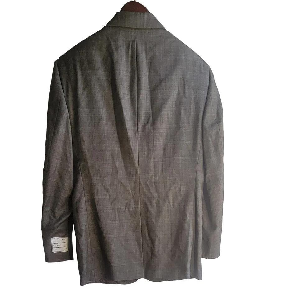 NWT Jos A Bank Olive Green Tan Blue PLAID Tweed Blazer SportCoat Suit Jacket 38S - Image 3 of 4