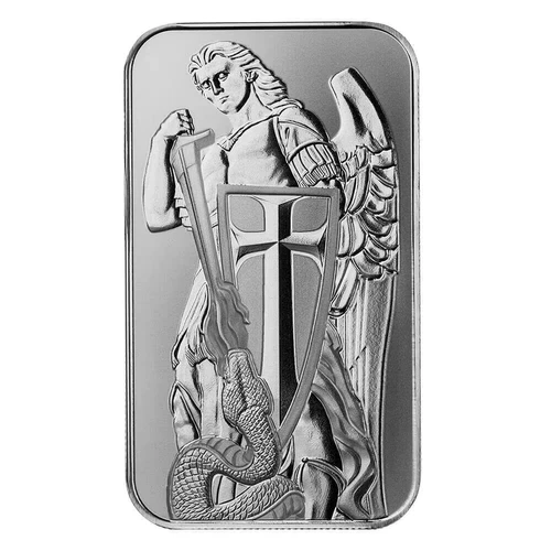 Archangel Michael 1 oz .999 Silver Bar Scottsdale BU in CAPSULE *MINT SEALED!