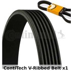 ContiTech V-Ribbed Belt - 6PK962 , 6 Ribs - Fan Belt Alternator, Drive Belt
