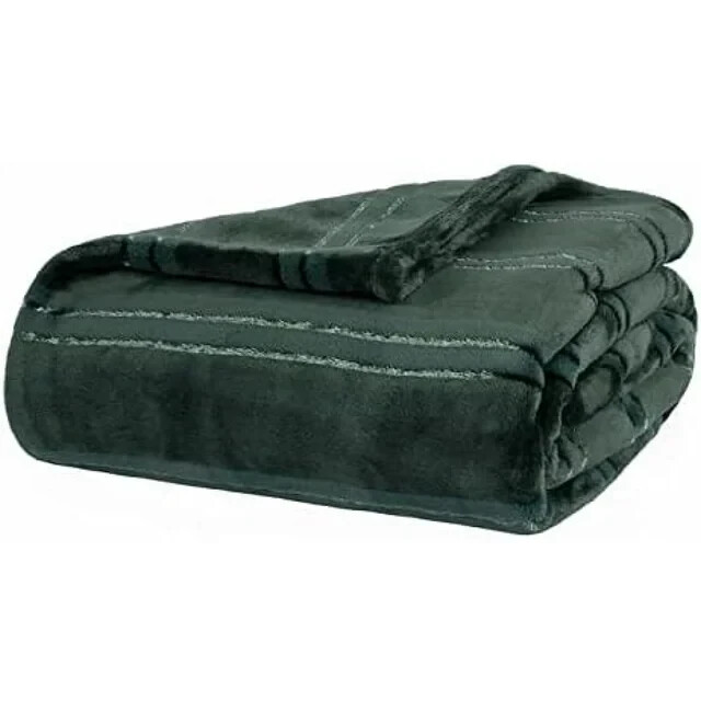 Life Comfort Luxe Velvet Throw 60x70in Green! eBay