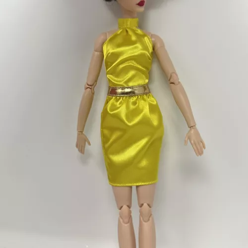 Barbie Signature Looks #19 Yellow Satin Skirt And Top Set For Doll