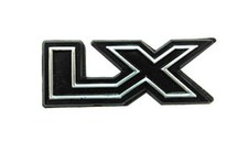 1984-1993 Mustang Lx 2 X 1 Black Chrome Rear Trunk Lid Hatch Deck Lid Emblem