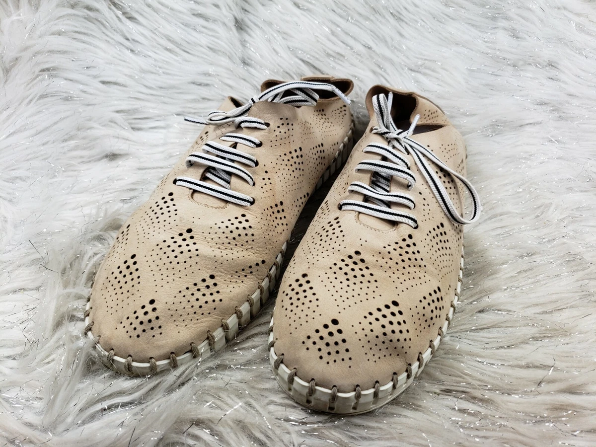 ERIC MICHAEL Beige Tan Casual Boardwalk Shoes Size EUR 40