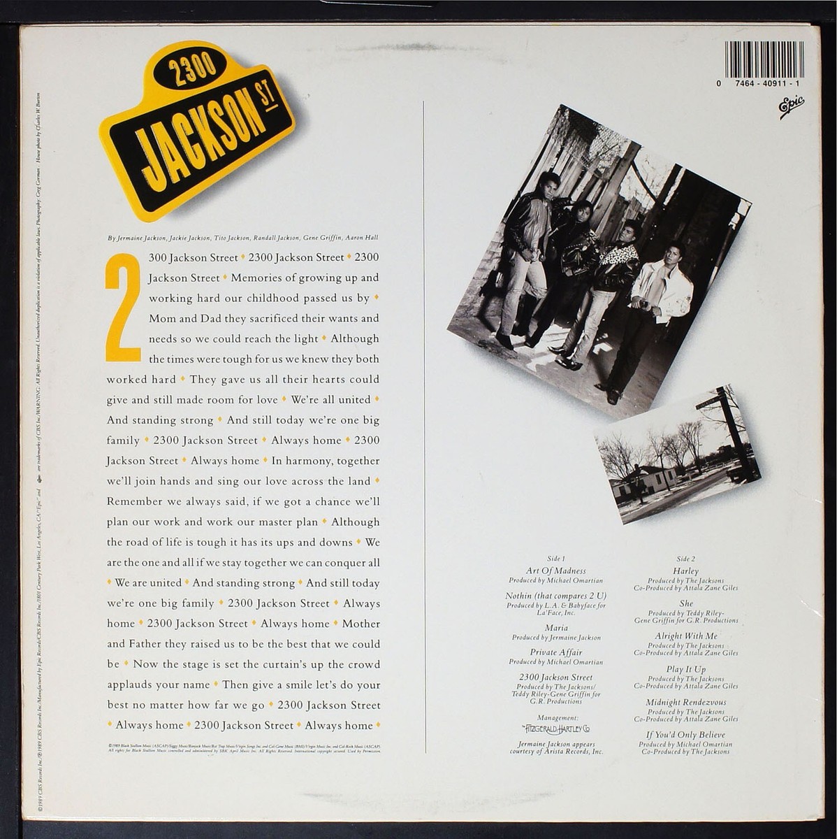 The Jacksons - 2300 Jackson St - original LP record [NHA5-042] USA