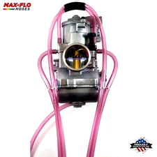 10’ FT Replica Pink 4mm & 3.2mm ID Carburetor Vent Hose Keihin FCR Mikuni Carb