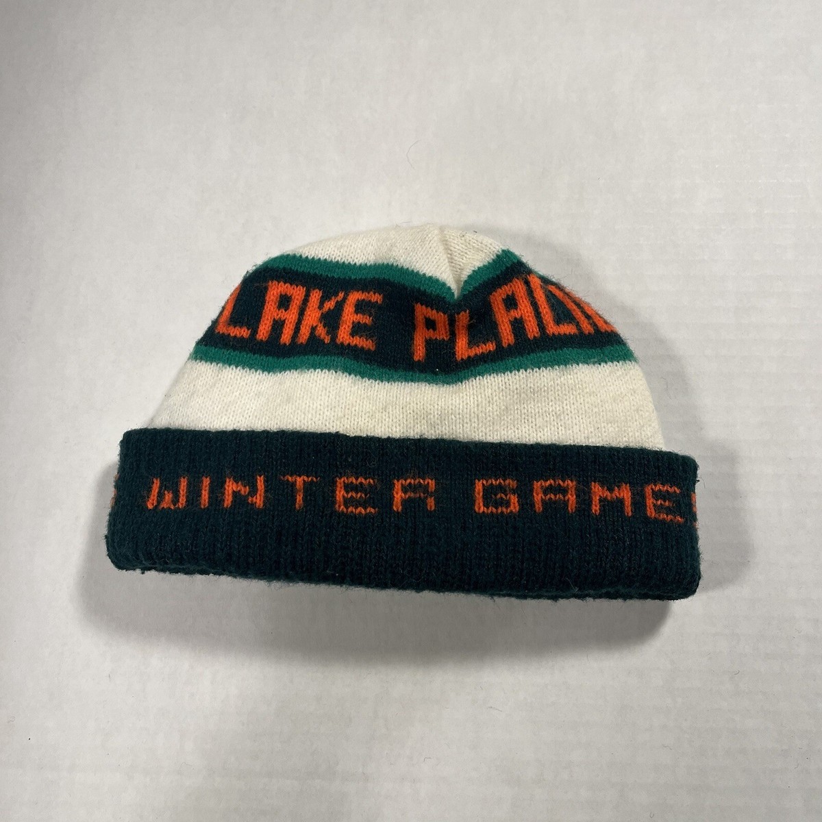 Vintage LAKE PLACID 1980 WINTER OLYMPICS KNIT HAT Beanie | eBay
