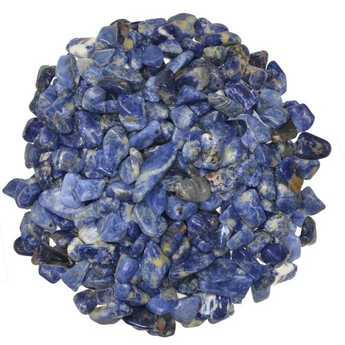 Piedras caídas de sodalita de 1/2 lb - Grado 2 - XXSmall - 0,25" a 0,75" promedio - Imagen 1 de 3