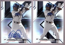 Estevan Florial Yankees  2019 Bowman Platinum Prospects TOP-10 Auto & Base RC