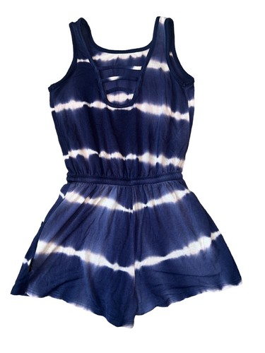 Pixie Lane Girls Tie Dye Print Shorts Romper Size 4 - Picture 2 of 2