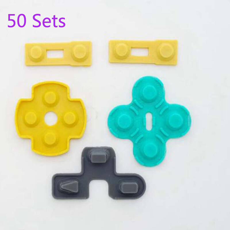 50 Sets Buttons Silicone Conductive Rubber Pads For