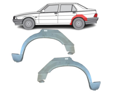 Für Alfa Romeo 75 1985- Radlauf Reparaturblech Kotflügel Satz/ L+R