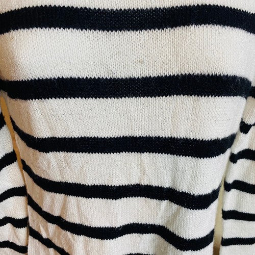 I.N. Girl white and black striped sweater dress with metallic threads size XL - Picture 4 of 7