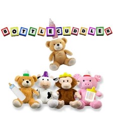 Baby Bottle cuddler Bear toy/feeder