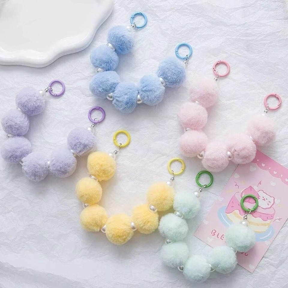 Anti Lose Hanging Rope With Imitate Pearl Mobile Phone Chain Wrist