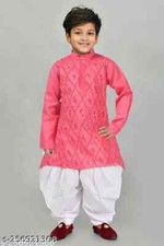 Indian Traditional Kids Cotton Kurta pyjama Set