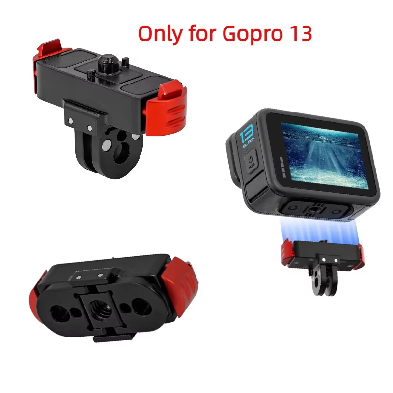 For GoPro HERO13 Black Aluminum Alloy Magnetic Quick Release Base Mount Holder-image