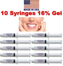 Teeth Whitening 16% Tooth Bleaching Whitener Kit Oral Gel System Refill
