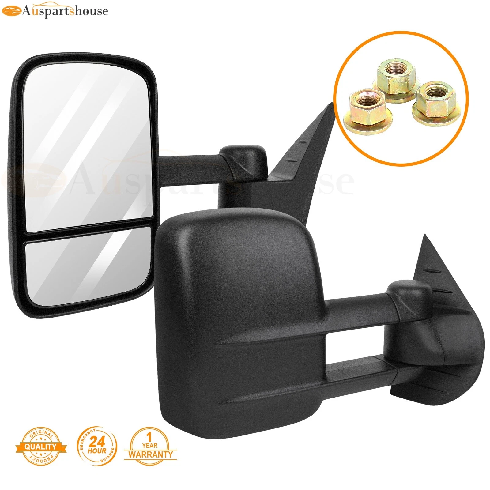 Pair Manual Towing Mirrors for 2007-2013 Chevy Silverado 1500 2500 3500 Truck
Opens in a new window