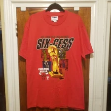 Vintage 1998 Chicago Bulls  "SIX-CESS" 6 Time NBA Champions T Shirt L