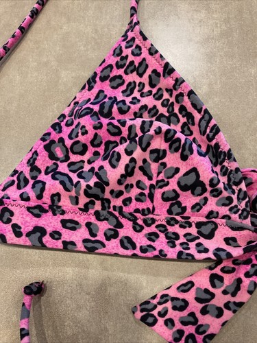 Victoria’s Secret~Pink, Gray & Black String Bikini, Size Medium, EUC! - Picture 2 of 12